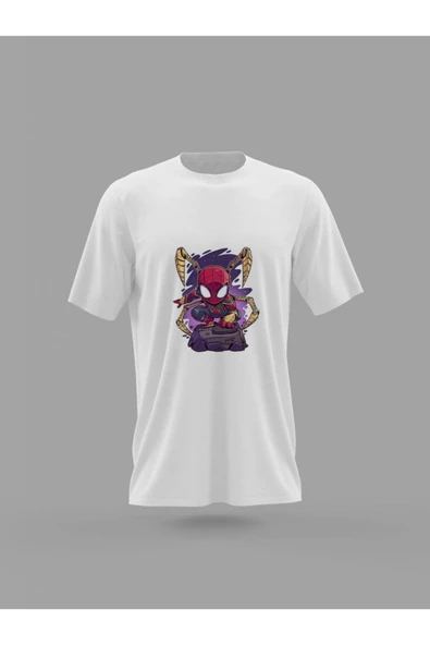 Panorama Ajans Unisex Örümcek Adam Tasarım Baskılı T-shirt