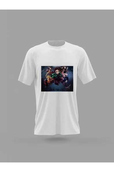 Panorama Ajans Demon Slayer Anime Netflix Çizgi Severlere Hediye Baskılı T-shirt ürün görseli 1