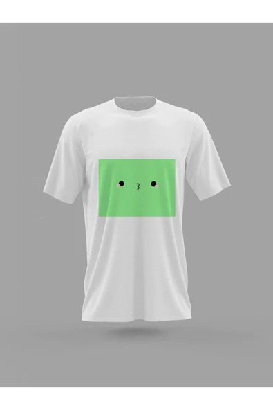 Panorama Ajans Kawaii Minimal Yeşil Cute Tatlı Baskılı T-shirt - 1