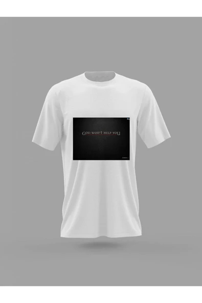 Panorama Ajans Tanrı Sana Yardım Etmeyecek Sana Bunu Yapacak Gücü Verdi Baskılı T-shirt