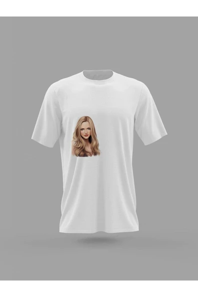 Panorama Ajans Amanda Seyfried Dünya Güzeli Victoria Secret Baskılı T-shirt