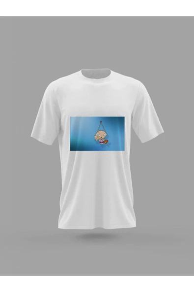 Panorama Ajans Unisex Family Guy Çizgi Film Animasyon Çocuk Stewie Komik Baskılı T-shirt ürün görseli 1