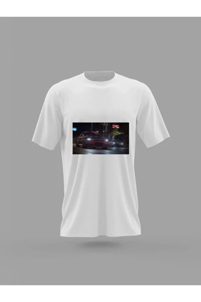 Panorama Ajans Nissan Gtr R34 Kırmızı Nfs Payback Baskılı T-shirt ürün görseli 1