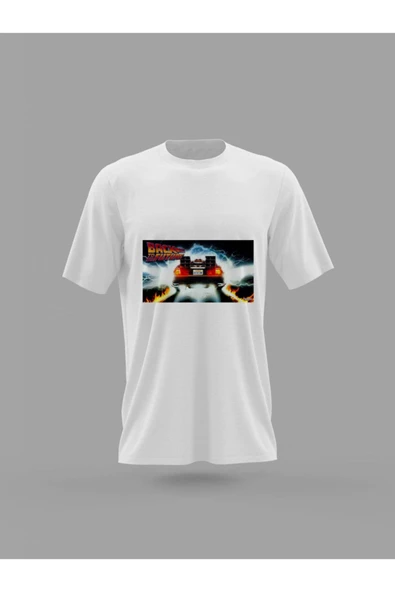 Panorama Ajans Geleceğe Dönüş Zaman Makinesi Film Baskılı T-shirt ürün görseli 1