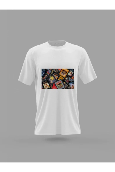 Panorama Ajans Atari Retro Kaset Oyunlar Baskılı T-shirt