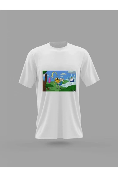 Panorama Ajans Adventure Time Finn And Jake Baskılı T-shirt ürün görseli 1