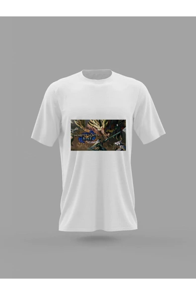 Panorama Ajans Monster Hunter Rise Savaşçı Oyuncu Baskılı T-shirt ürün görseli 1
