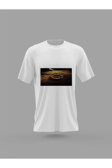 Panorama Ajans Yüzüklerin Efendisi Kutsal Yüzük Baskılı T-shirt - 1