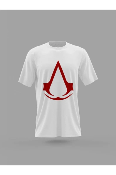 Panorama Ajans Assasin's Creed Oyun Gamer Minimal Logo Baskılı T-shirt ürün görseli 1