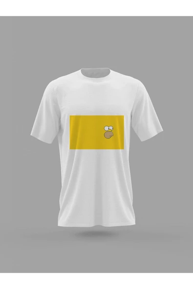 Panorama Ajans Simpson Sarı Minimal Baskılı T-shirt ürün görseli 1