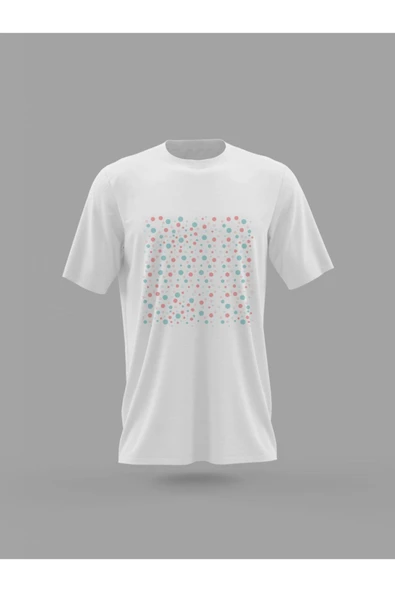 Panorama Ajans Renkli Benekli Tasarım Baskılı T-shirt ürün görseli 1