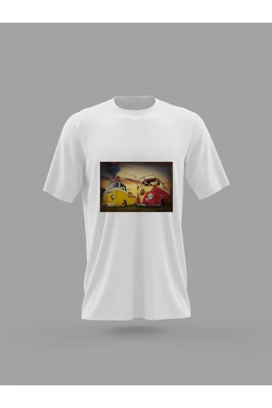 Panorama Ajans Retro C-karavan Baskılı T-shirt ürün görseli 1