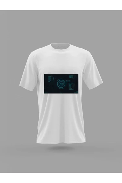 Panorama Ajans Ps Program Tasarımlı Minimal Baskılı T-shirt ürün görseli 1