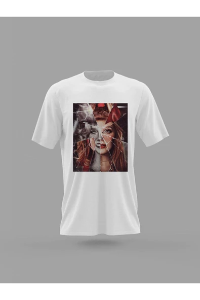 Panorama Ajans Unisex Wanda Vision Disney Dizi Afiş Baskılı T-shirt ürün görseli 1