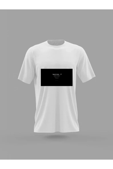 Panorama Ajans Unisex Need To Code Yazılımcı Tasarım Baskılı T-shirt
