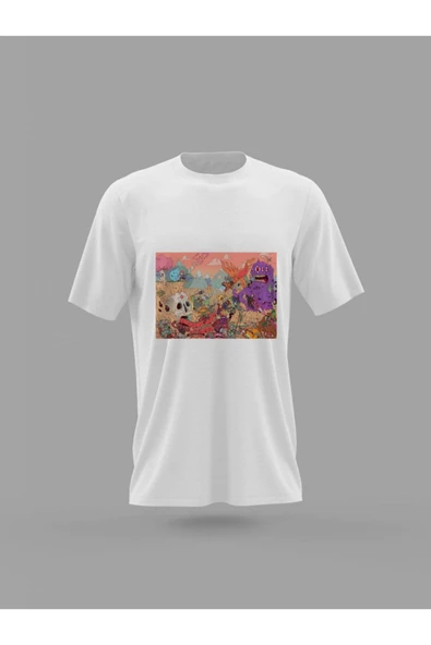Panorama Ajans Trippy Tarz Çizgi Film Çöps Canavarlar Baskılı T-shirt ürün görseli 1