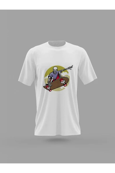 Panorama Ajans Kuru Kafa Kaykay Baskılı T-shirt