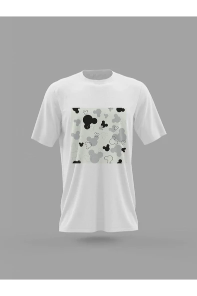 Panorama Ajans Mickey Mouse Minimal Dekor Baskılı T-shirt