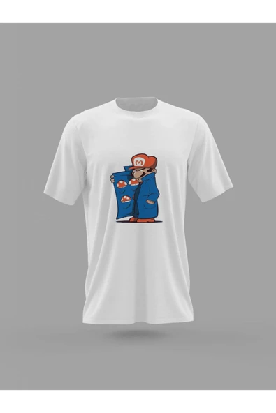 Panorama Ajans Casus Mario Baskılı T-shirt