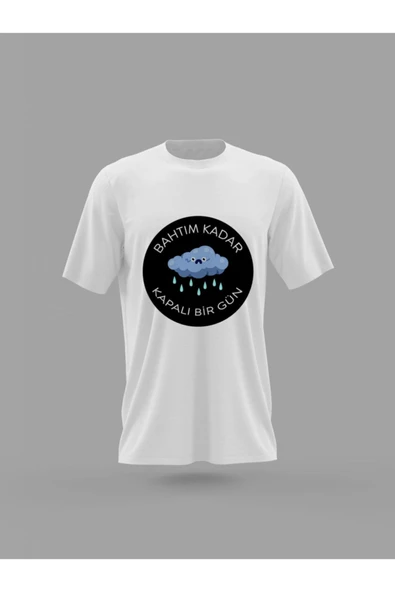 Panorama Ajans Komik Sözlü Bahtım Baskılı T-shirt ürün görseli 1