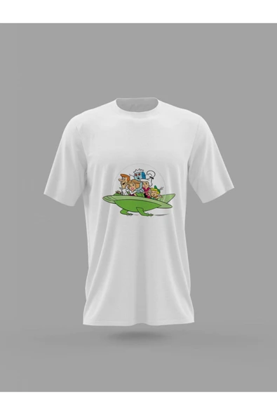 Panorama Ajans Unisex Jetgiller Nostalji Çizgi Film Baskılı T-shirt ürün görseli 1