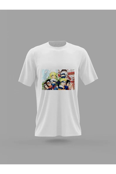 Panorama Ajans Unisex Naruto Anime Dizi Baskılı T-shirt ürün görseli 1