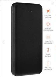 SnapMax SNP-3001 Siyah 10.000 mah Powerbank 2x USB Çıkışlı 1 Type-C ve 1 Micro Girişli - 3