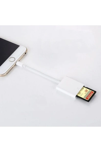 CARBOON Iphone Lightning Sd Tf Kart Okuyucu Kamera Adaptör Otg Kablo Iphone-sdtf - 2