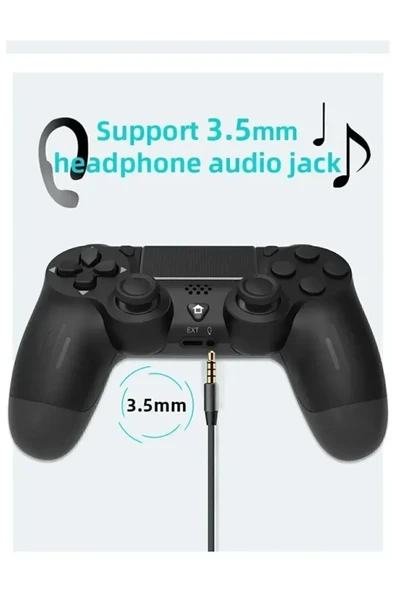 Vothoon PS4 Kol Wireless Bt Kablosuz Oyun Kolu Ps4 Joystick Tablet Telefon Pc Uyumlu Titreşimli Oyun Kolu - 2