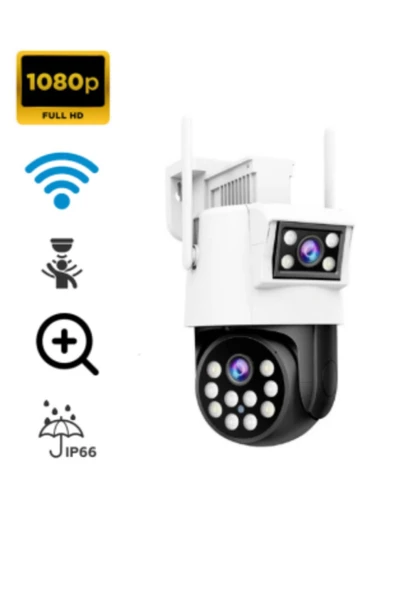 ATAsoft ELEKTRONİK Since 2021 2 2 Mp Ip Kamera Wifi Özellikli Hareket Takipli Gece Sensörlü Çift Lensli Güvenlik Kamerası Blm39