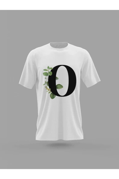 Panorama Ajans O Harfi Yeşil Yapraklı Baskılı T-shirt