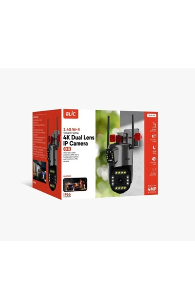 ATAsoft ELEKTRONİK Since 2021 4 Mp Hd Ip Kamera Wifi Özellikli Hareket Takipli Gece Sensörlü Çift Lensli Güvenlik Kamerası Blm49 - 4