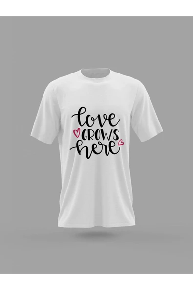 Panorama Ajans Sevgiliye Arkadaşa Love Tasarım Baskılı T-shirt ürün görseli 1