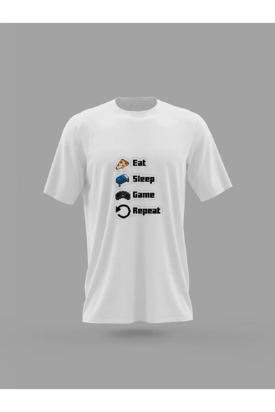 Panorama Ajans Gamer Mottoları Sticker Baskılı T-shirt ürün görseli 1