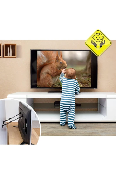 ATAsoft ELEKTRONİK Since 2021 LCD GÜVENLİK KEMERİ (LCD VE BEBEK GÜVENLİK KEMERİ) Askı Aparatı - 2