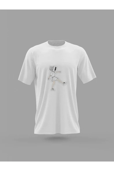 Panorama Ajans Gotik Tv Kafa Sticker Tasarım Baskılı T-shirt - 1