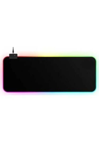 ATAsoft Rgb Led Gaming Mousepad Siyah Kaymaz Su Geçirmez Xl Mousepad 80x30 - 1