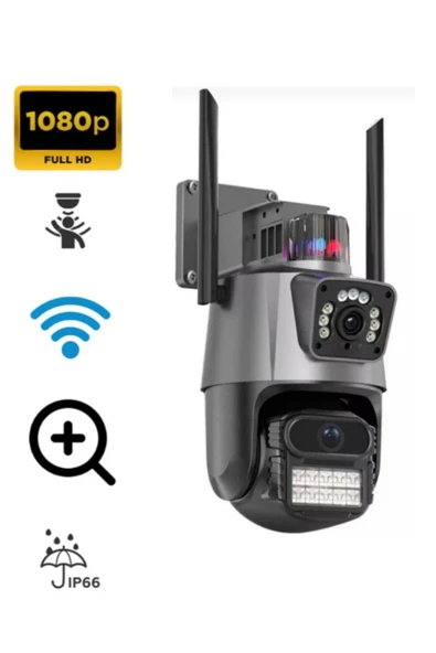 ATAsoft ELEKTRONİK Since 2021 BLM-61 FULL HD 1080P IP66 Wifi Akıllı Hareket Sensörlü Takip 4X ZOOM Su Geçirmez iP Kamera blm61 - 1