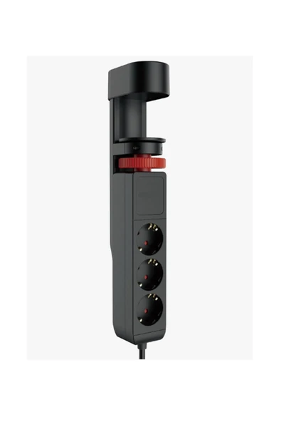 ATAsoft ELEKTRONİK Since 2021 Akım Korumalı Priz Masa Kenarı Ayarlanabilir 3 Priz 2 Usb 1 Type C Güç Düğmeli Girişli Priz Ftr19 - 3