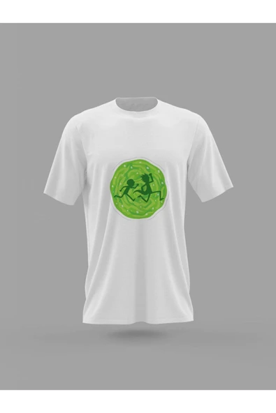 Panorama Ajans Ricy And Morty Sticker Tasarım Baskılı T-shirt