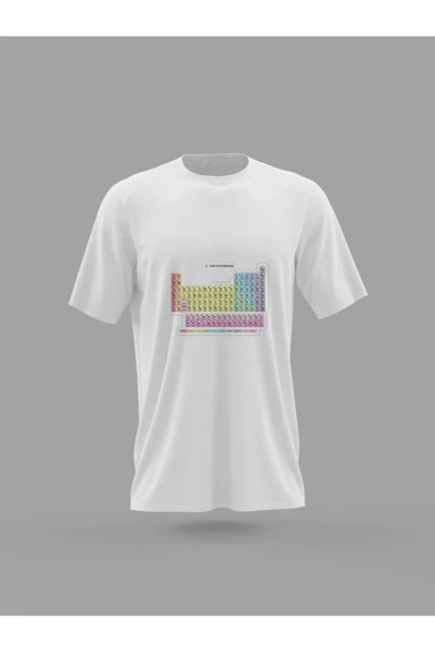 Panorama Ajans Periyodik Tablo Sticker Baskılı T-shirt
