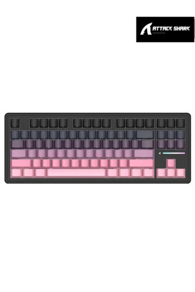ATAsoft ELEKTRONİK Since 2021 M87 White Switch Mekanik RGB Rapid Trigger E-Sports Profesyonel Gaming Oyuncu Klavye attack shark - 1