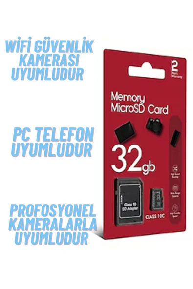 ATAsoft ELEKTRONİK Since 2021 32 Gb Hafıza Kartı Adaptör Dahil Araç Kameraları Ve Kameralar Için Uyumlu Sd Kart