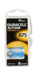 Duracell 675 Numara Düğme Kulaklık Pili İşitme Cihazı İçin 6'lı Paket - 2