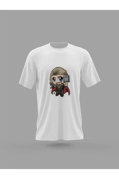 Panorama Ajans Tatlı Cute Sticker Marvel Thor Baskılı T-shirt ürün görseli 1