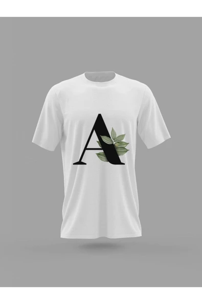 Panorama Ajans A Harfi Yeşil Yapraklı Baskılı T-shirt