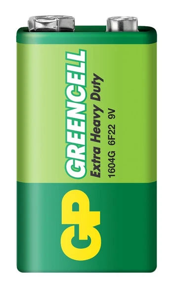 GP Greencel 9V Çinko Pil Tekli Paket GP1604G-2U1 - 6