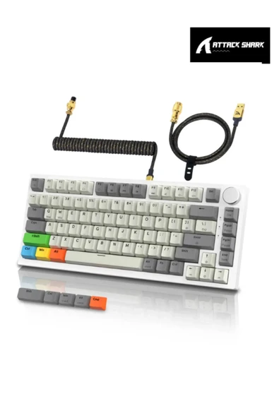 ATAsoft ELEKTRONİK Since 2021 K85 RGB Uygulamalı Manyetik Switch Rapid Trigger Gaming Oyuncu Klavyesi Attack shark - 2