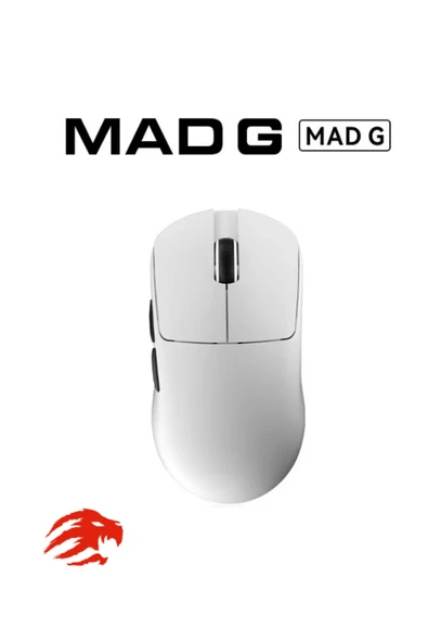 ATAsoft ELEKTRONİK Since 2021 Madlions Mad G Nordic 52840 26000 DPI 43 Gram Paw 3395 optik oyuncu mouse