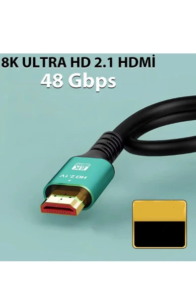 ATAsoft ELEKTRONİK Since 2021 Ultra HDTV 8K Yüksek Hızlı HDMI Kablosu 8K 60Hz, 4K 120Hz, 7680P HDR 2.1V 48GBS - Resim 3
